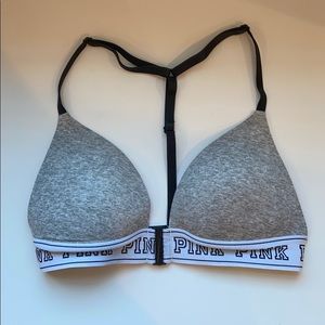 VS Pink Front Clasp Bra